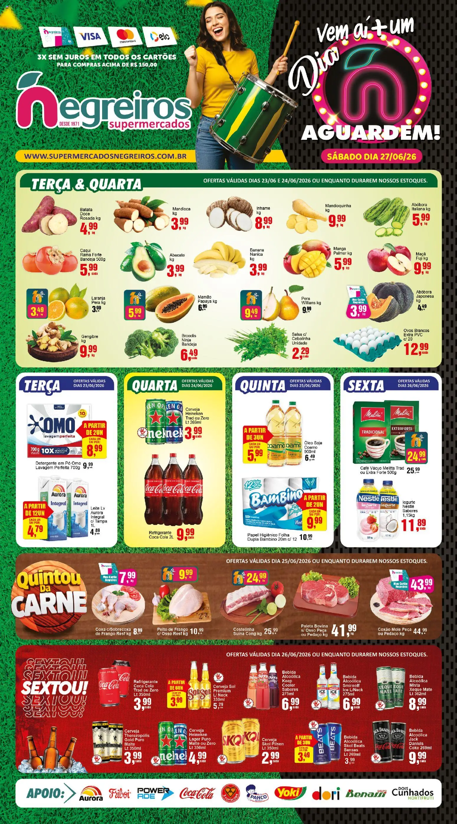 Pré-Visualização do folheto "Negreiros - Ofertas da semana" da loja Negreiros válido a partir de 23/06/2026