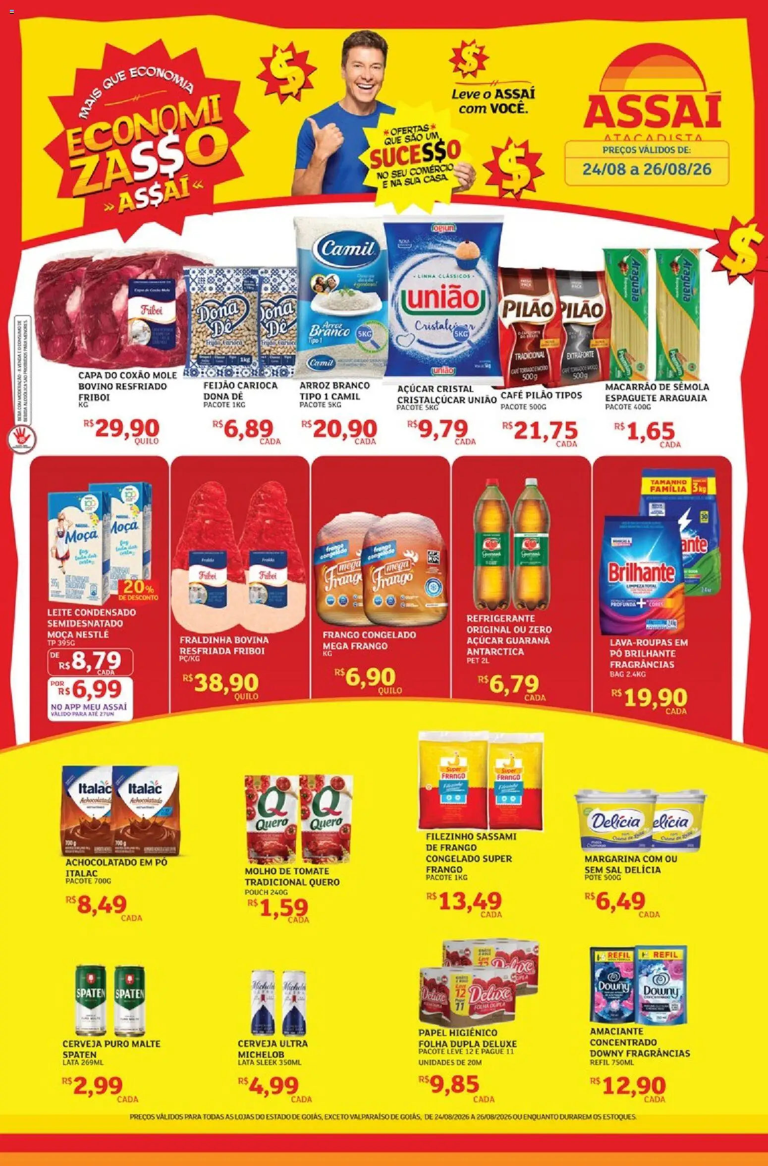 Pré-Visualização do folheto "Assaí Atacadista ofertas - GO" da loja Assaí Atacadista válido a partir de 24/08/2026