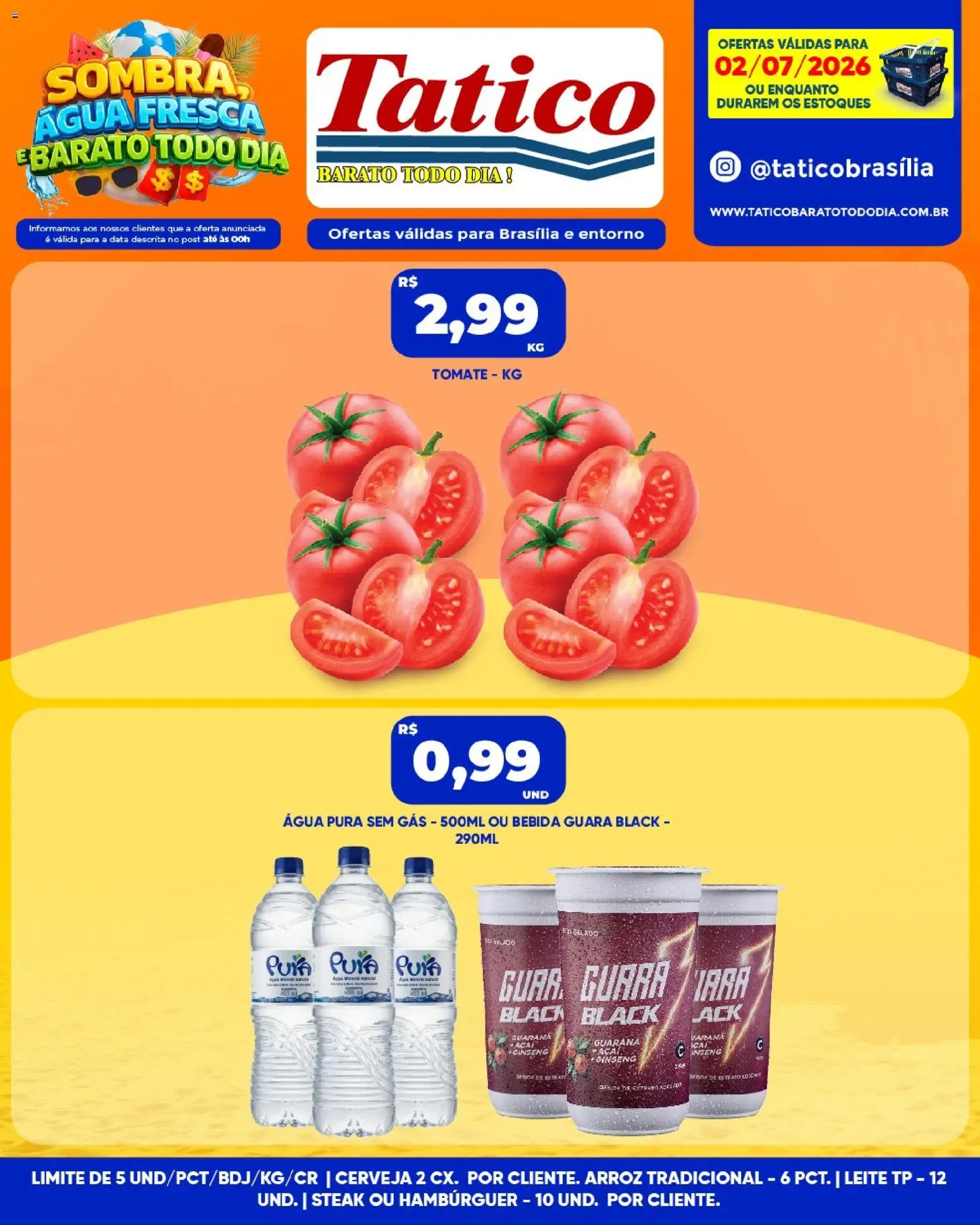 Pré-Visualização do folheto "Tatico ofertas do Dia" da loja Tatico válido a partir de 02/07/2026