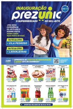 Pré-Visualização do folheto "Prezunic ofertas Inauguração" da loja Prezunic válido a partir de 15/10/2026