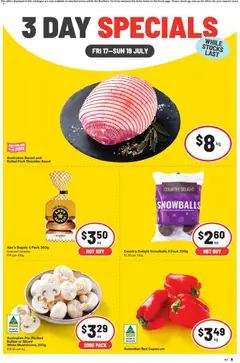 Preview of catalogue IGA 3 Day Specials NT from shop IGA valid 17/07/2026