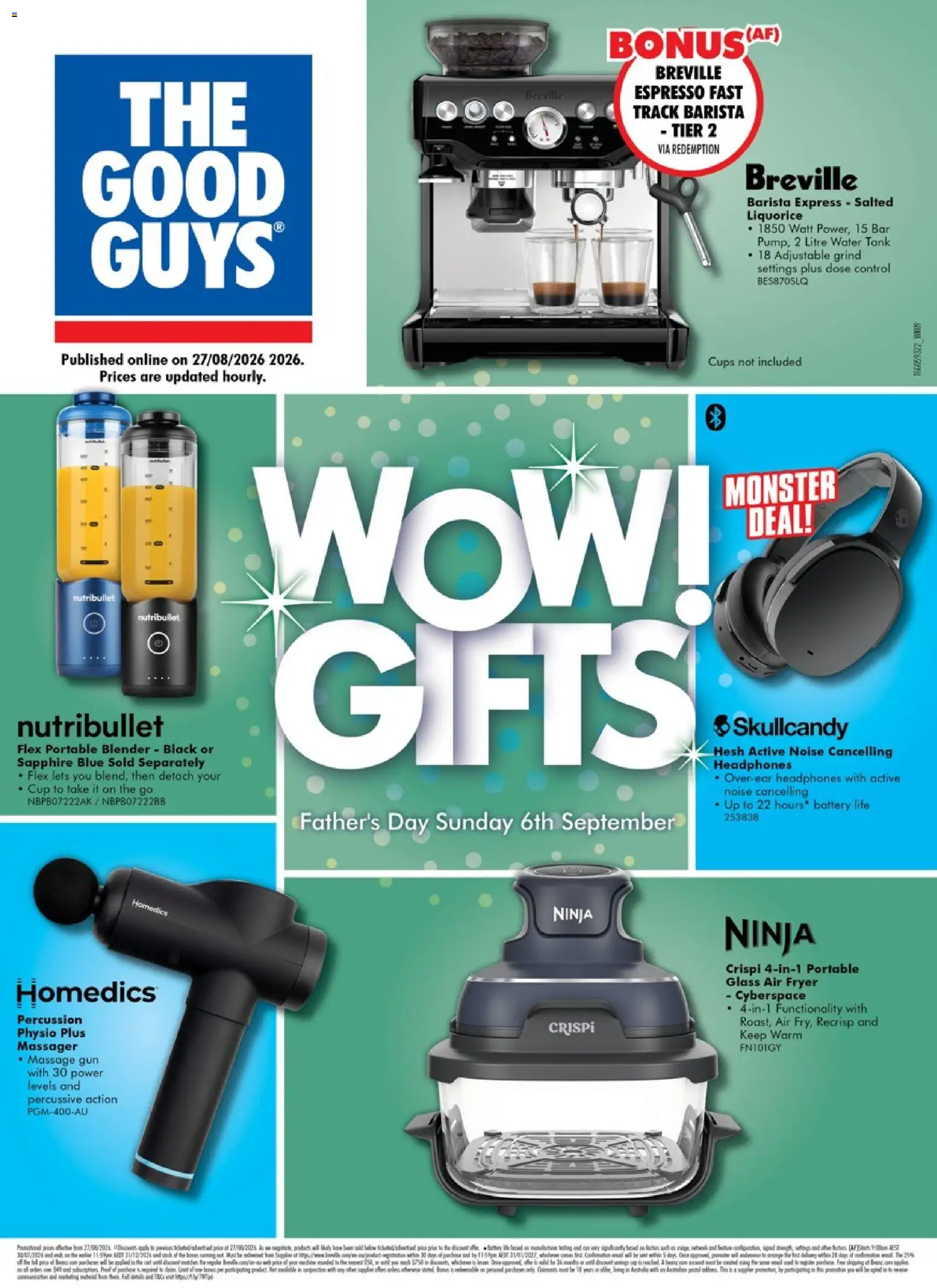 Preview of catalogue The Good Guys catalogue WOW GIFTS from shop The Good Guys valid 26/08/2026