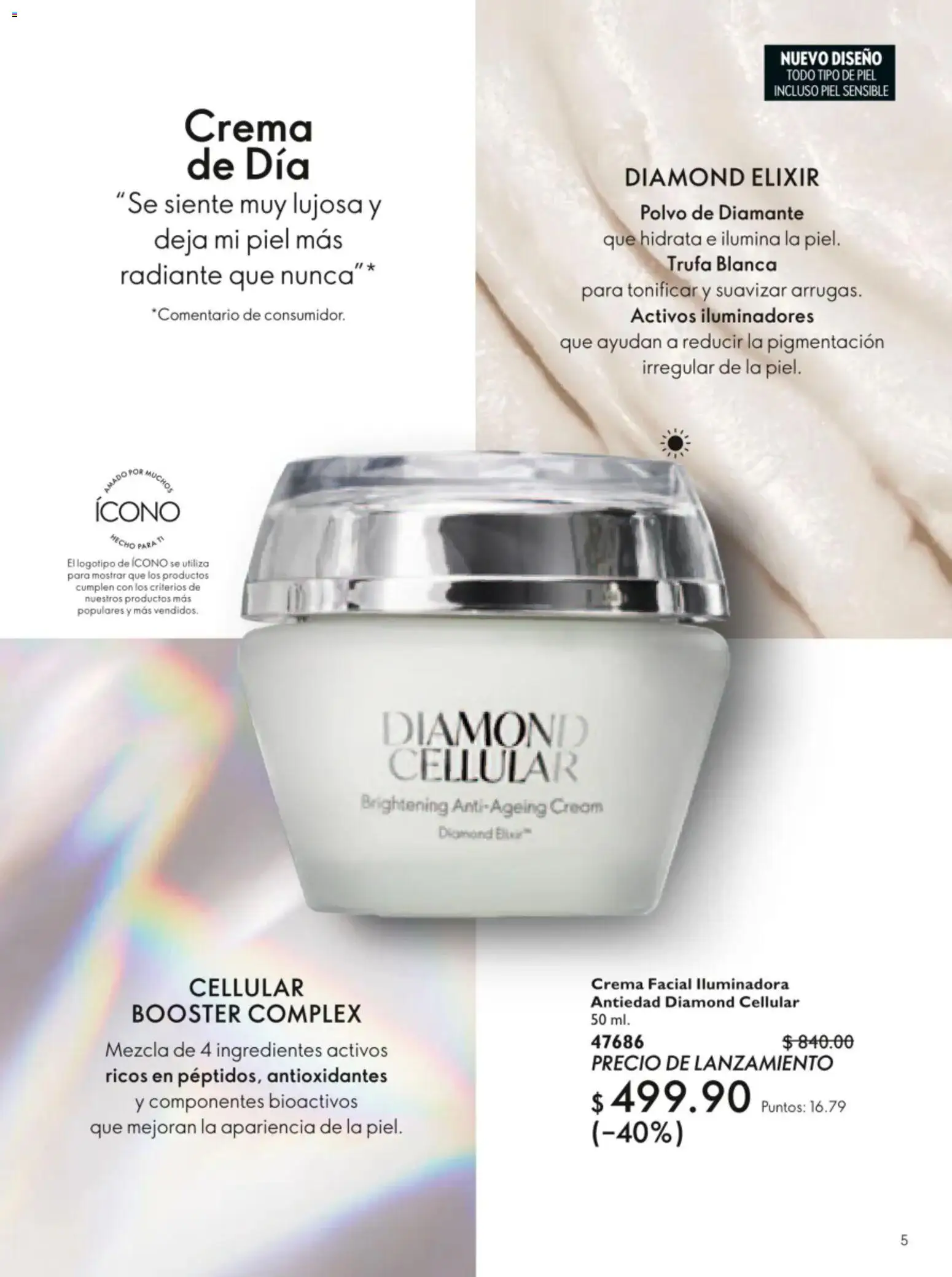 Vista previa las ofertas de la tienda Oriflame - Oriflame campaña 9 2026 desde el 20/06/2026 - Crema, Ingredientes, Polvo, Crema facial, Radiante