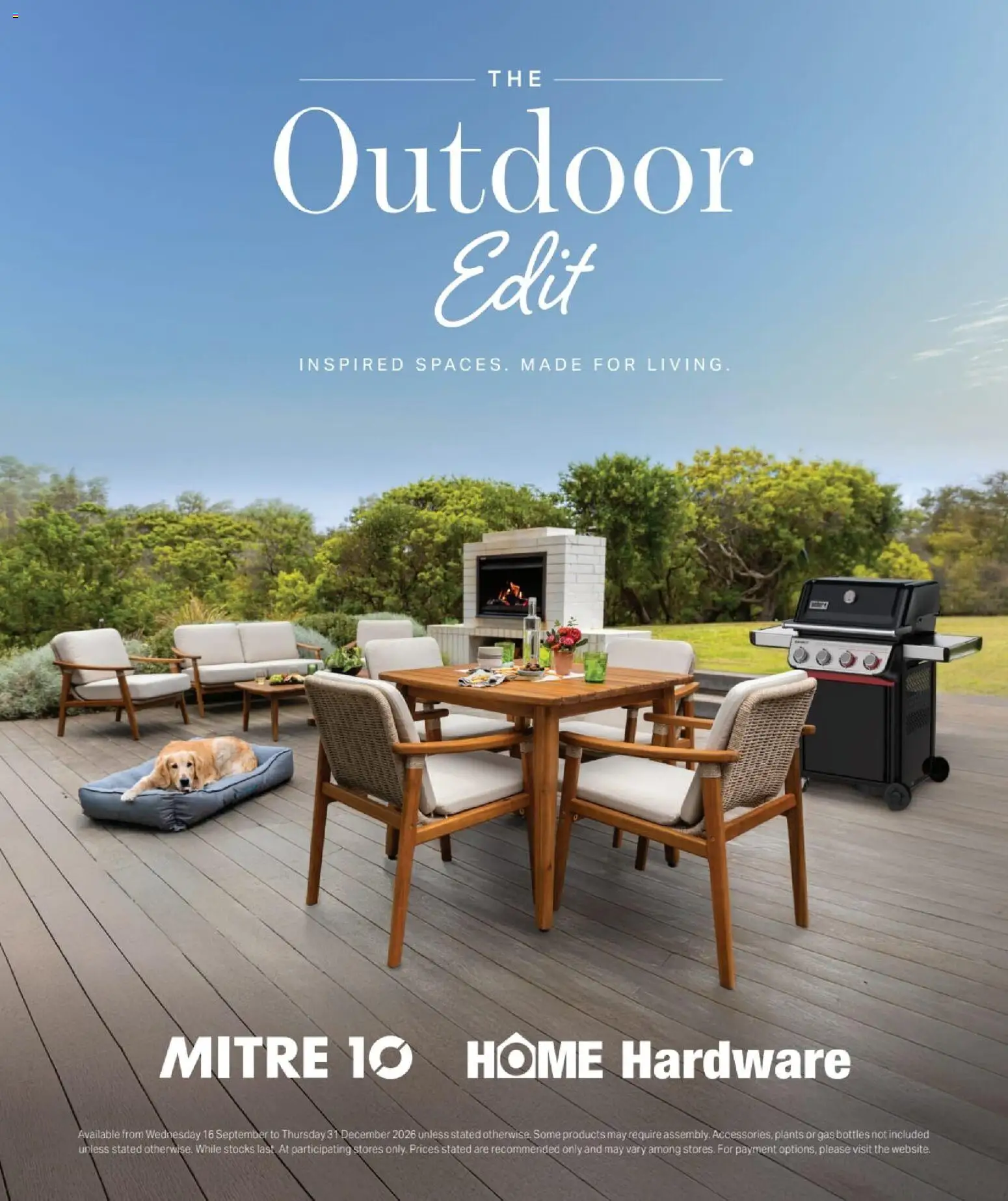 Preview of catalogue Mitre 10 The Outdoor Edit from shop Mitre 10 valid 16/09/2026