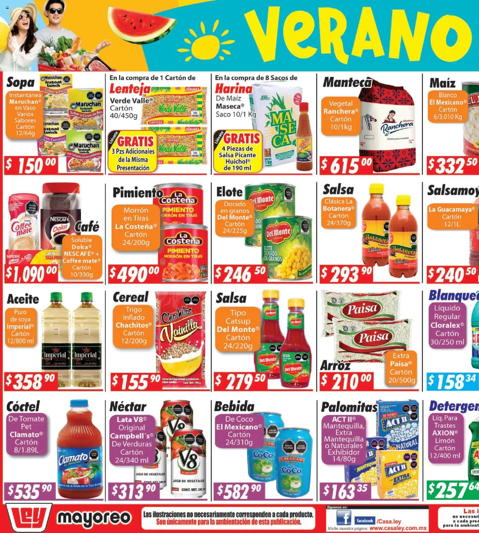 Vista previa las ofertas de la tienda Casa Ley - Casa Ley folleto Sinaloa desde el 10/08/2026 - Coco, Palomitas, Jugo, Arroz, Aceite, Mate, Harina, Pimiento