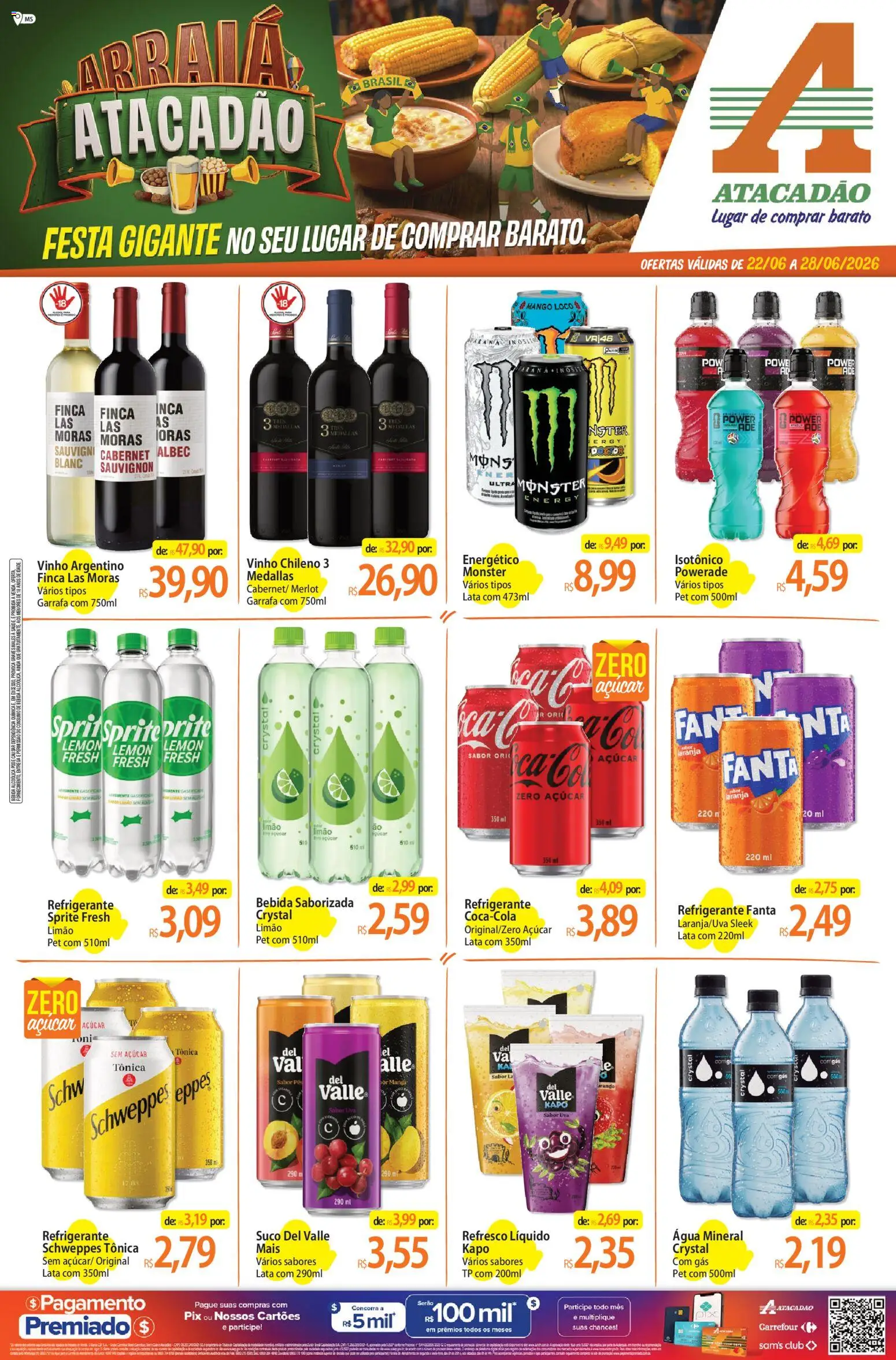 Pré-Visualização do folheto "Atacadão ofertas - MS" da loja Atacadão válido a partir de 22/06/2026