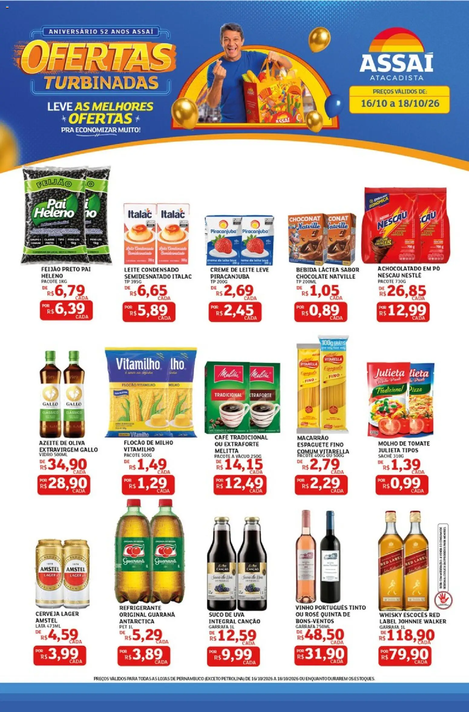 Pré-Visualização do folheto "Assaí Atacadista ofertas - PE" da loja Assaí Atacadista válido a partir de 16/10/2026