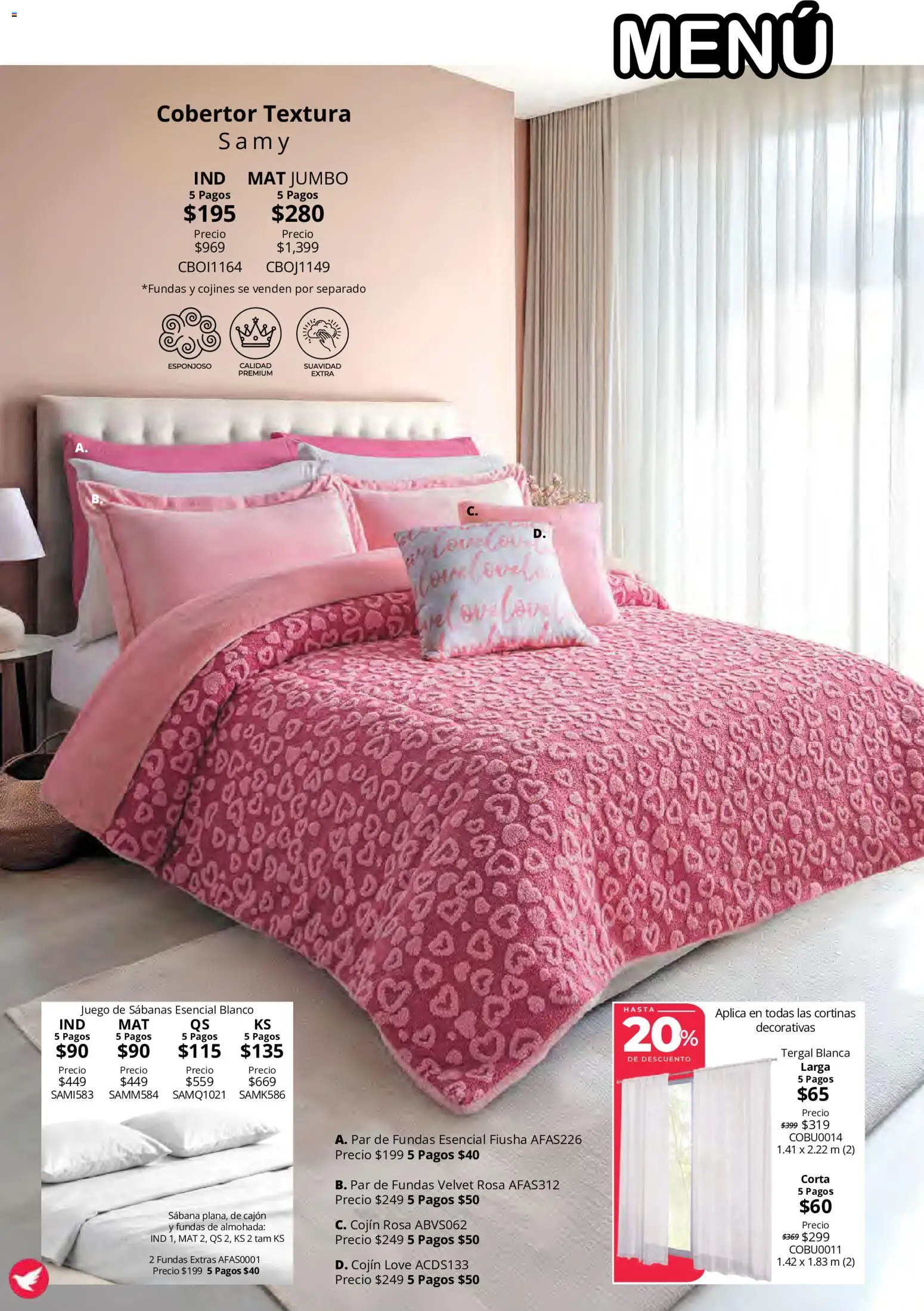 Vista previa las ofertas de la tienda Colchas Concord - Colchas Concord catálogo Colección Cobertor Calor de Hogar desde el 15/10/2026 