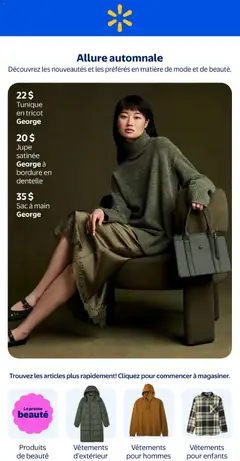 Preview of leaflet Walmart circulaire - Styled d´automne from shop Walmart is valid from Sep 10, 2026