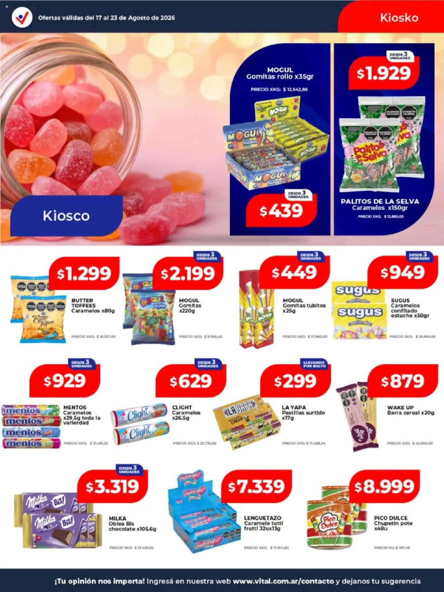 Vista previa del folleto de la tienda Vital válido desde el 17/08/2026 