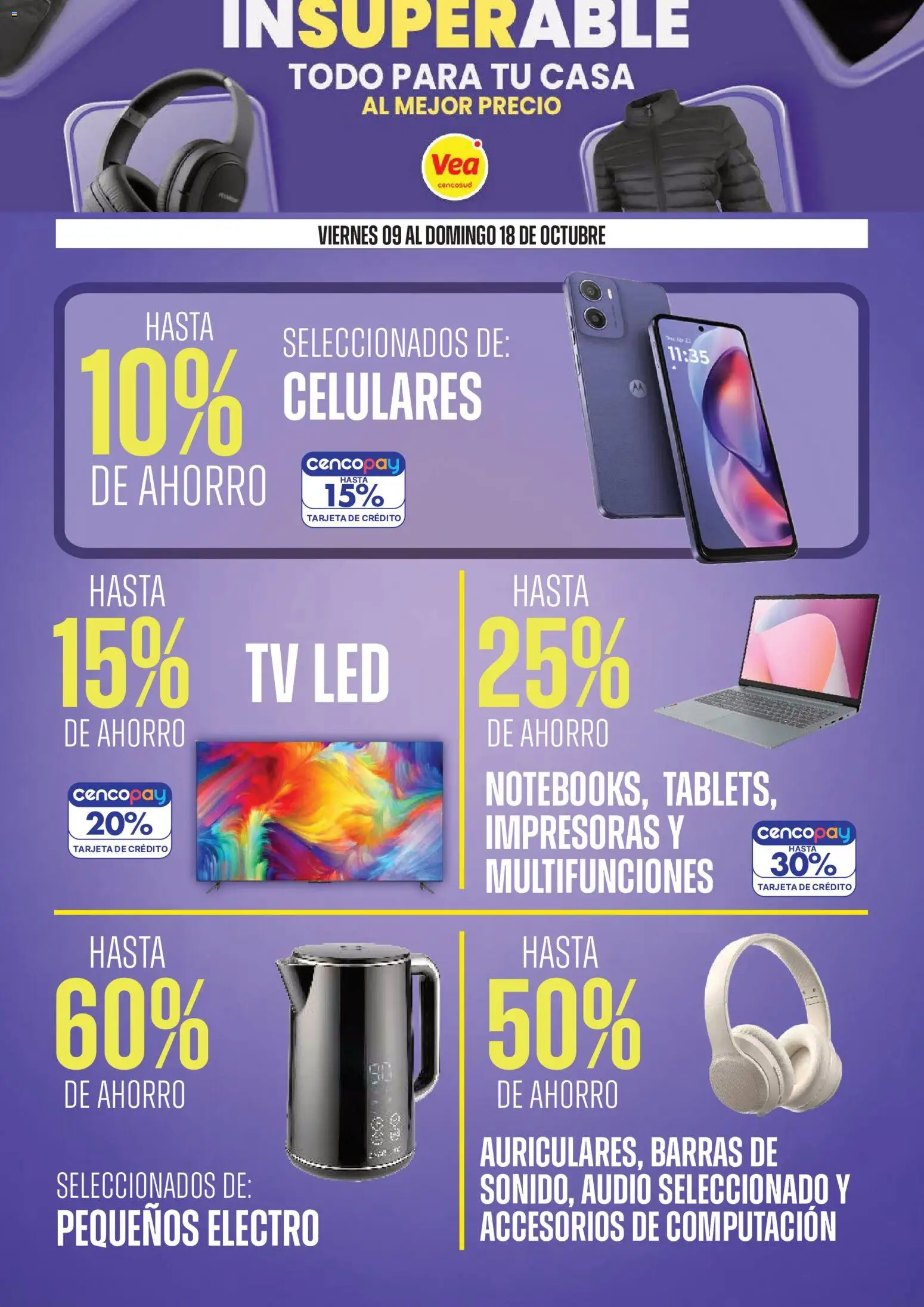 Vista previa del folleto de la tienda Vea válido desde el 09/10/2026 