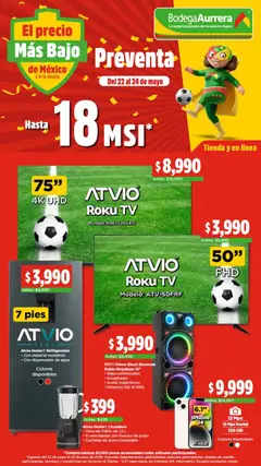 Vista previa las ofertas de la tienda Bodega Aurrerá - Bodega Aurrerá folleto El precio más bajo de México desde el 22/05/2026 