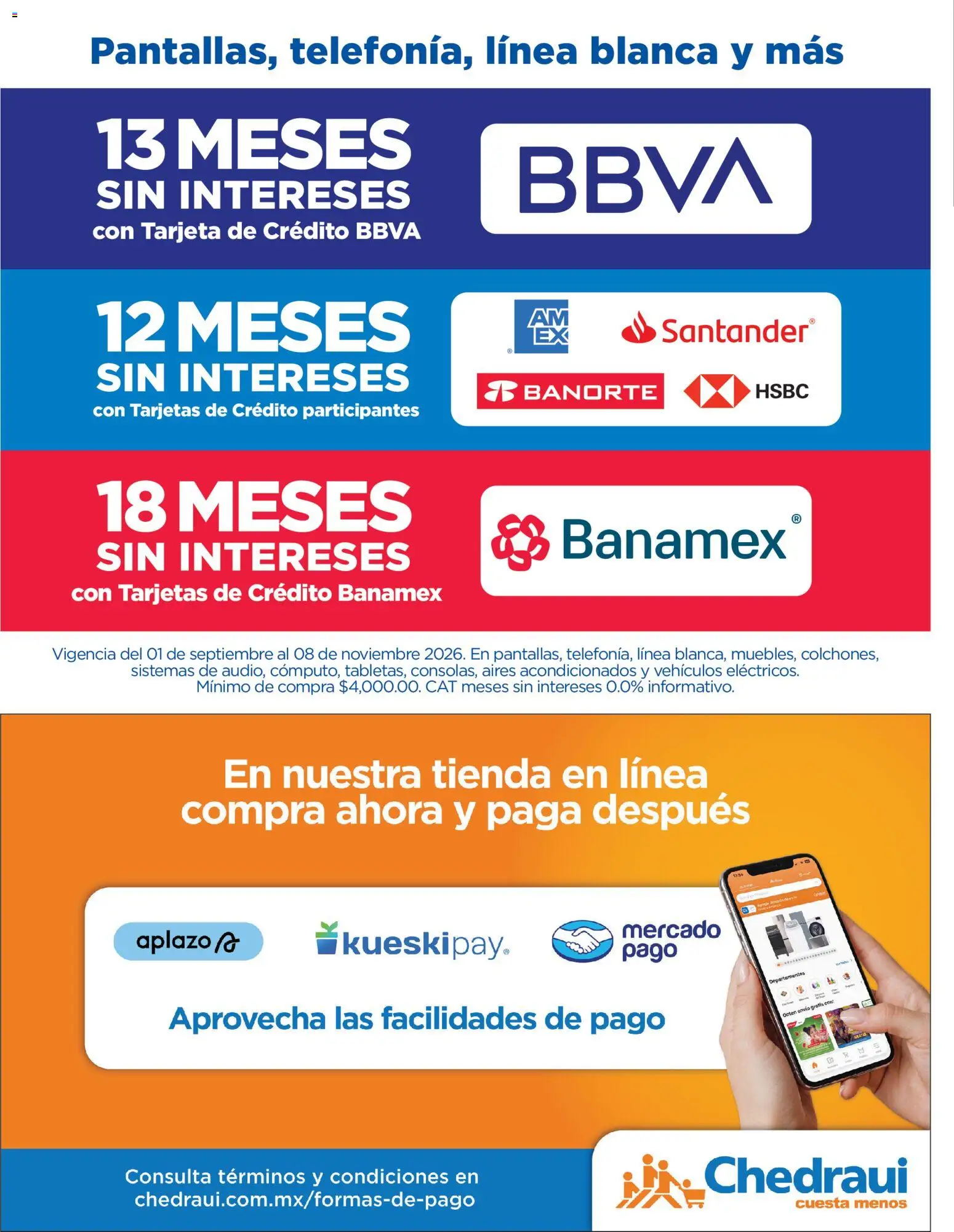 Vista previa las ofertas de la tienda Chedraui - Chedraui Apártalo así de fácil y cumple tus deseos desde el 01/09/2026 