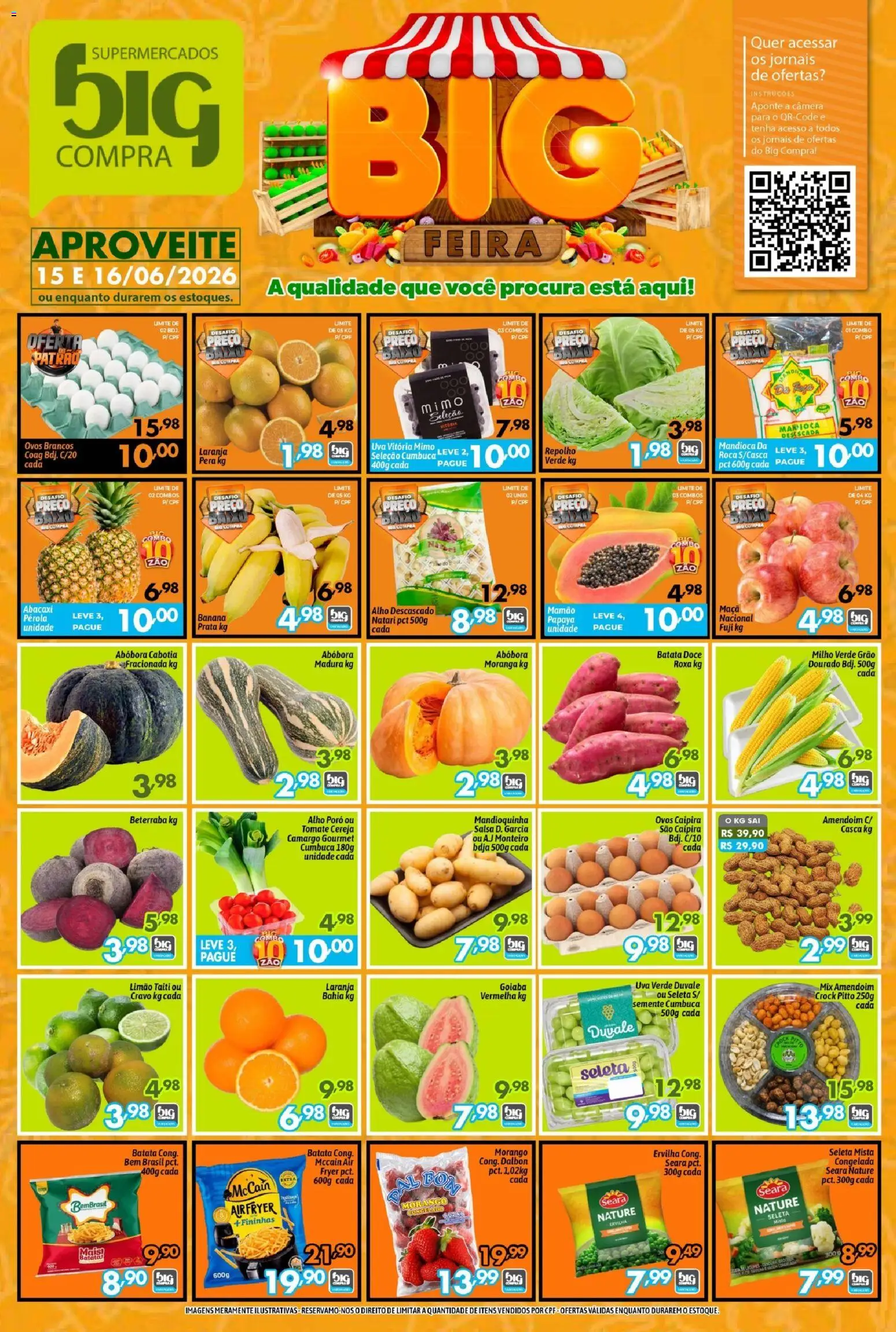 Pré-Visualização do folheto "Big Compra - Ofertas da semana" da loja Big Compra válido a partir de 15/06/2026