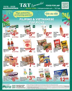Preview of leaflet T&T Supermarket flyer - Filipino & Vietnamese Top Picks from shop T&T Supermarket is valid from Oct 16, 2026