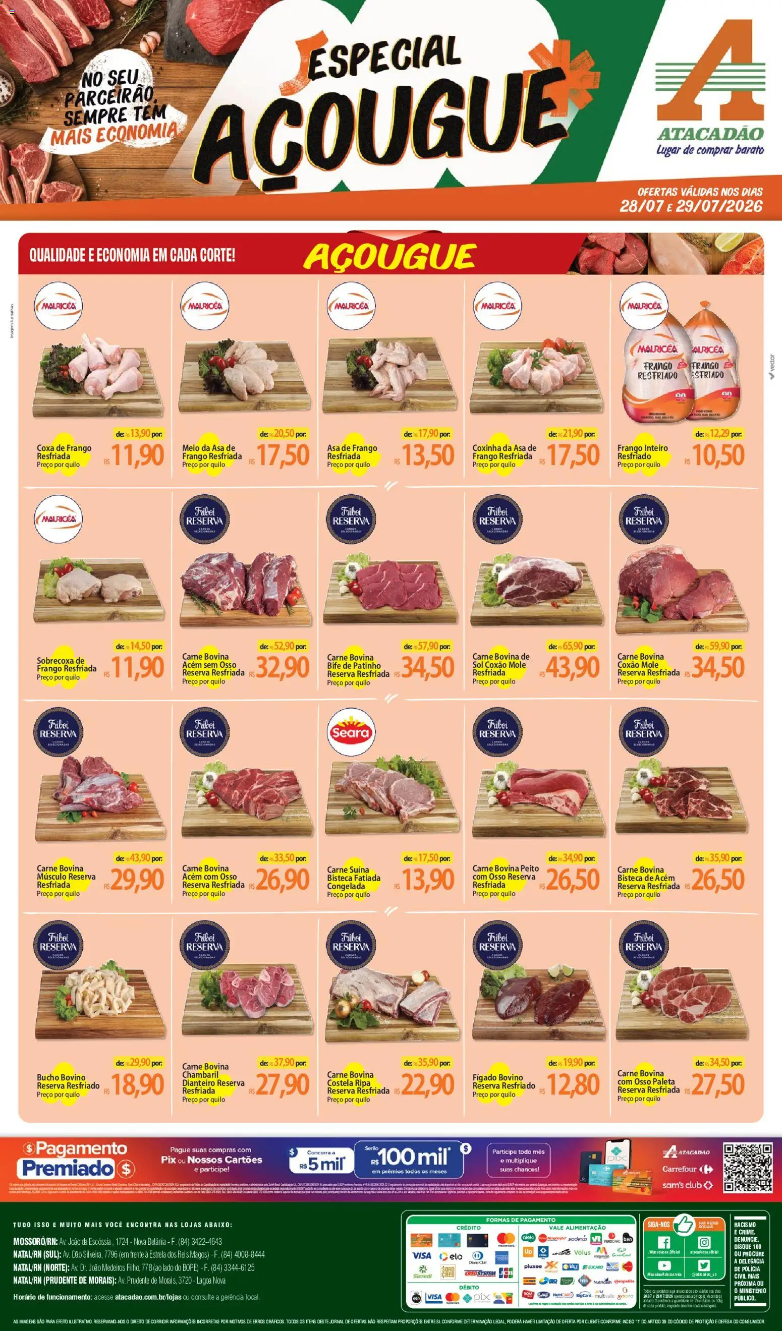 Pré-Visualização do folheto "Atacadão ofertas - RN" da loja Atacadão válido a partir de 28/07/2026