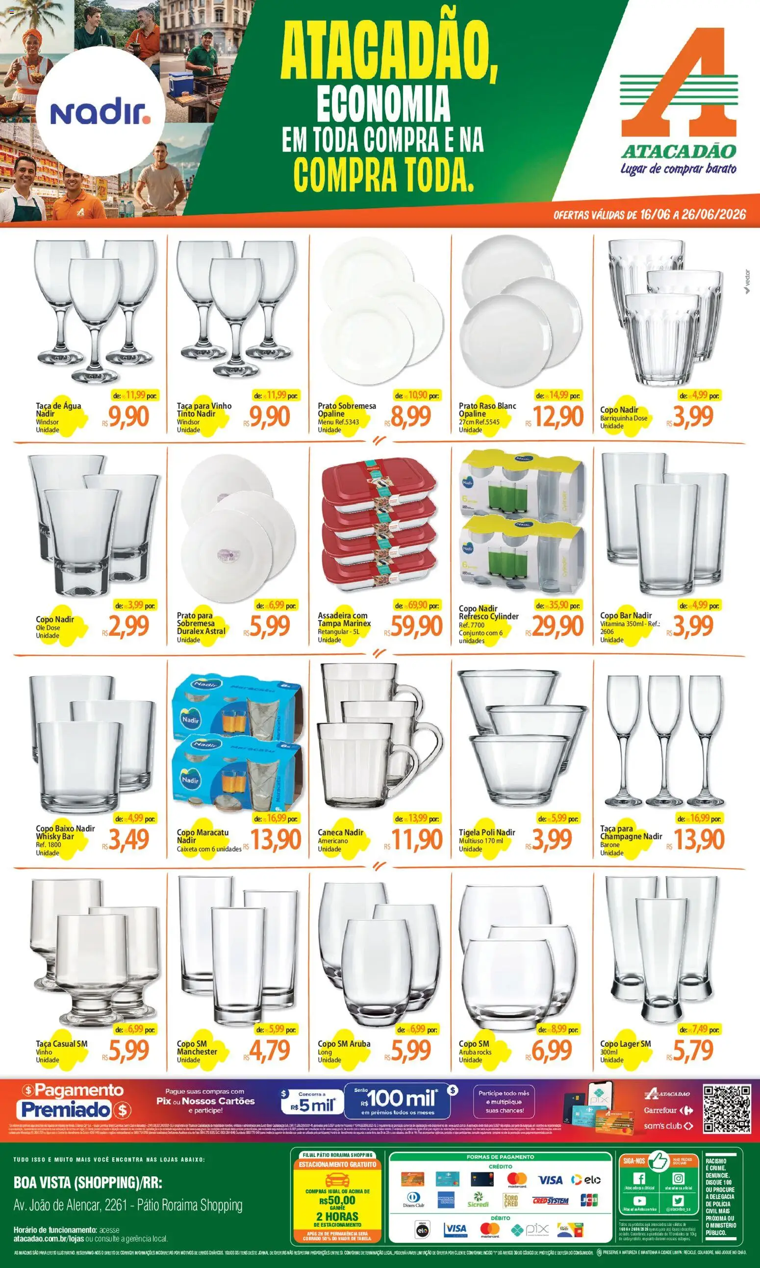 Pré-Visualização do folheto "Atacadão ofertas - RR" da loja Atacadão válido a partir de 16/06/2026