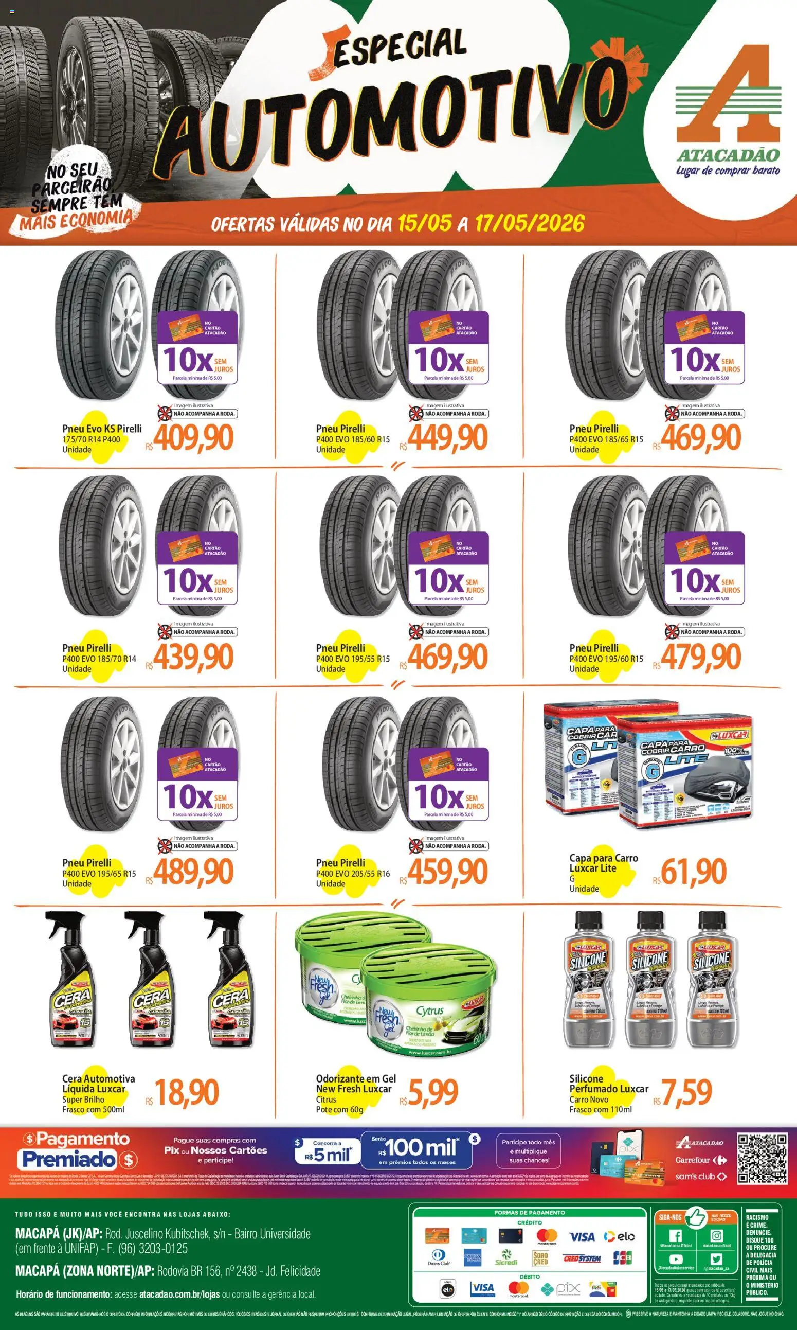 Pré-Visualização do folheto "Atacadão ofertas - AP" da loja Atacadão válido a partir de 15/05/2026