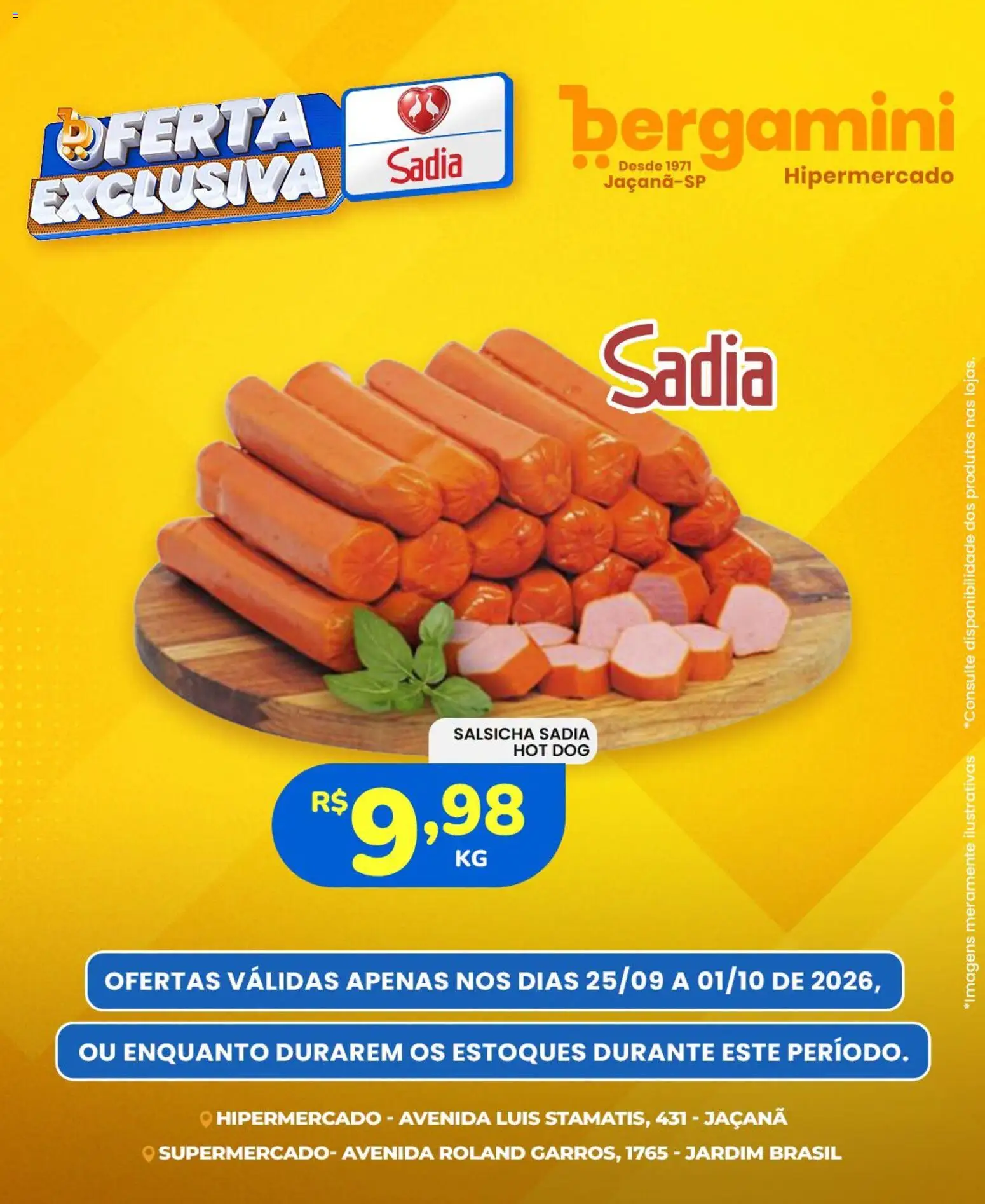 Ofertas Supermercado Bergamini ofertas Sadia e a Perdigão até 01/10/2026. - Página 3