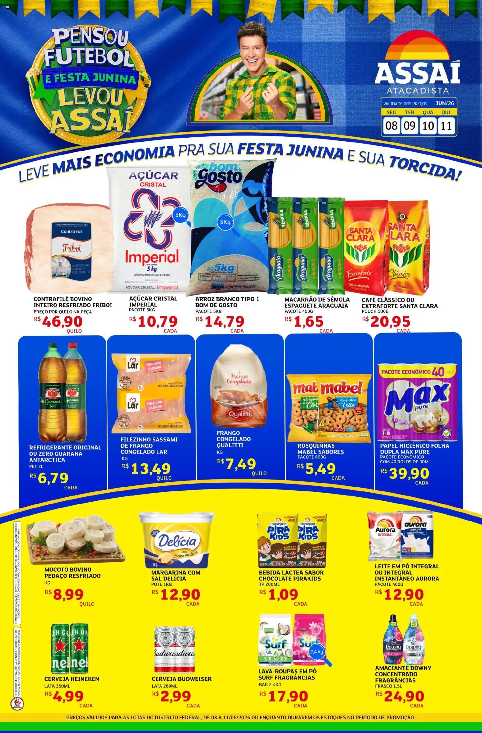 Pré-Visualização do folheto "Assaí Atacadista ofertas - DF" da loja Assaí Atacadista válido a partir de 08/06/2026