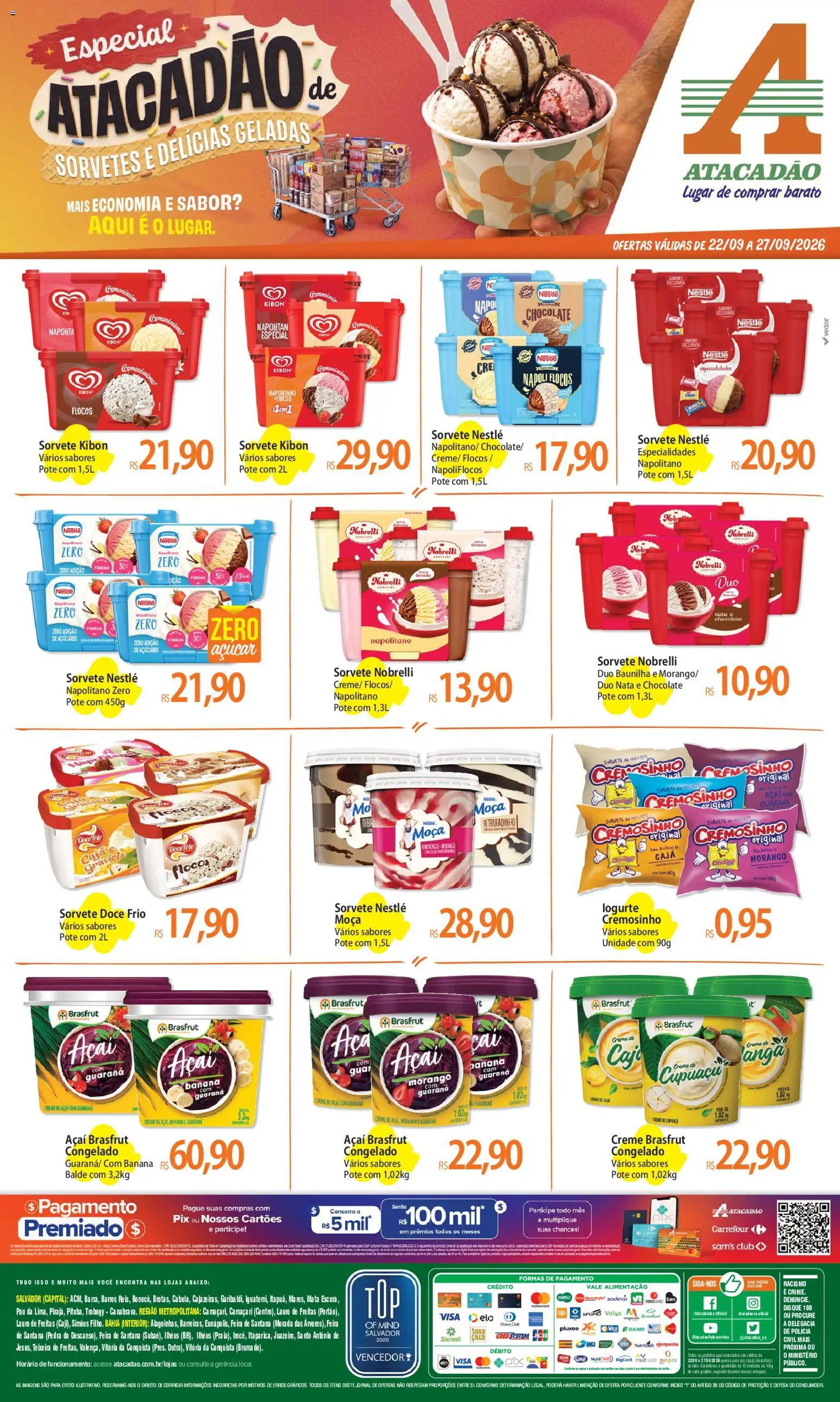 Pré-Visualização do folheto "Atacadão ofertas - BA" da loja Atacadão válido a partir de 22/09/2026