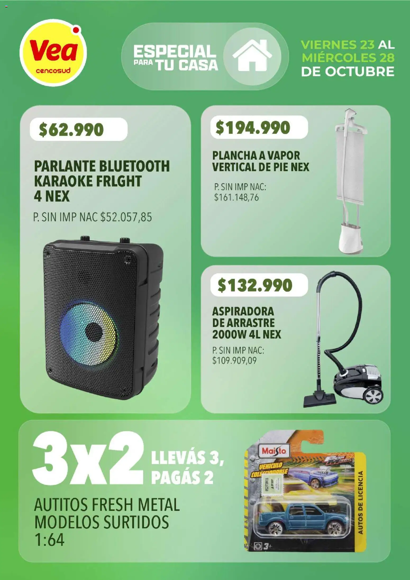 Vista previa del folleto de la tienda Vea válido desde el 23/10/2026 