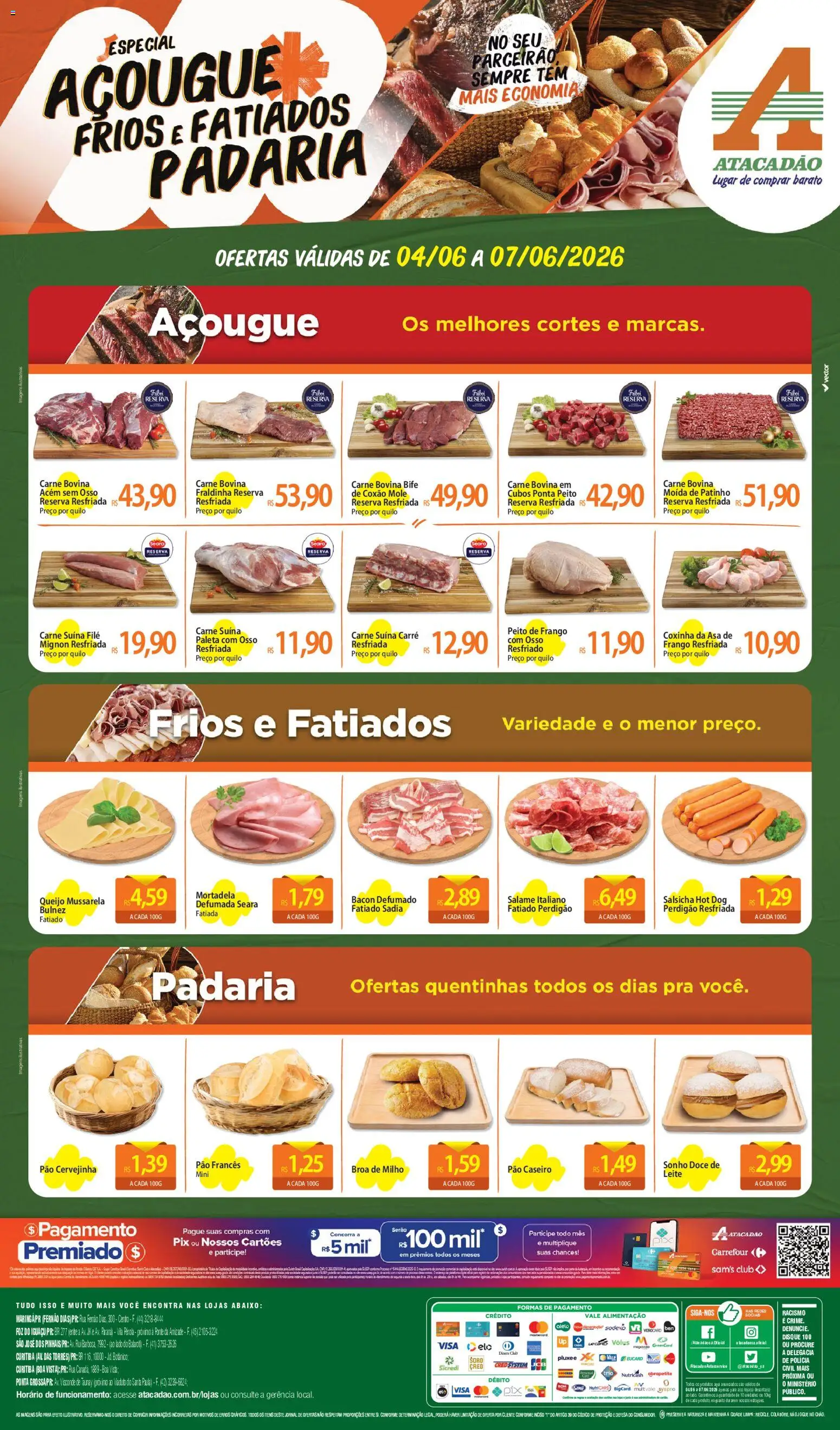 Pré-Visualização do folheto "Atacadão ofertas - PR" da loja Atacadão válido a partir de 04/06/2026