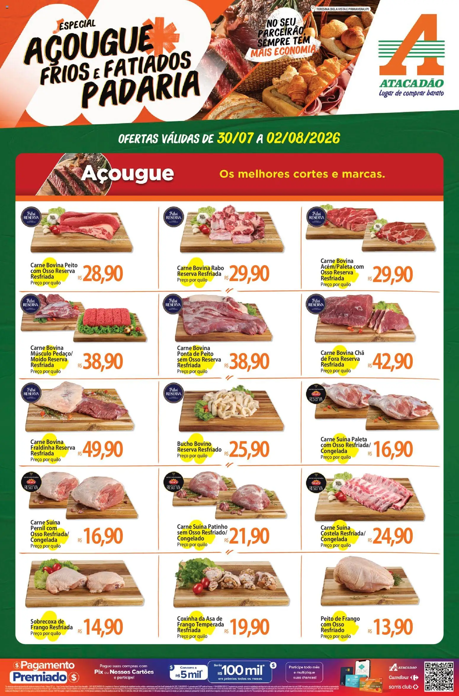 Pré-Visualização do folheto "Atacadão ofertas - PI" da loja Atacadão válido a partir de 30/07/2026