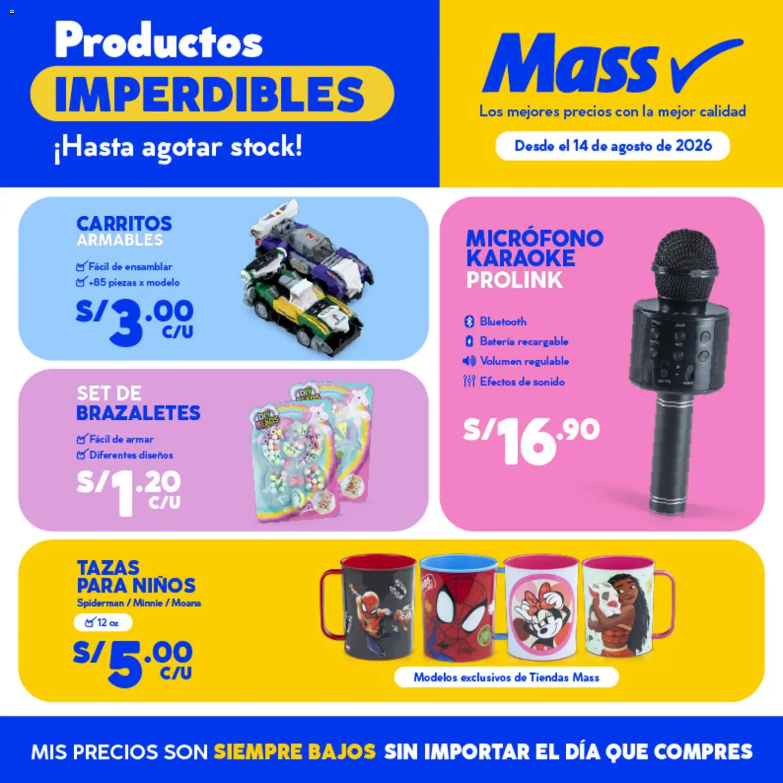 Vista previa de Mass catálogo de la tienda Mass válido desde 14/08/2026