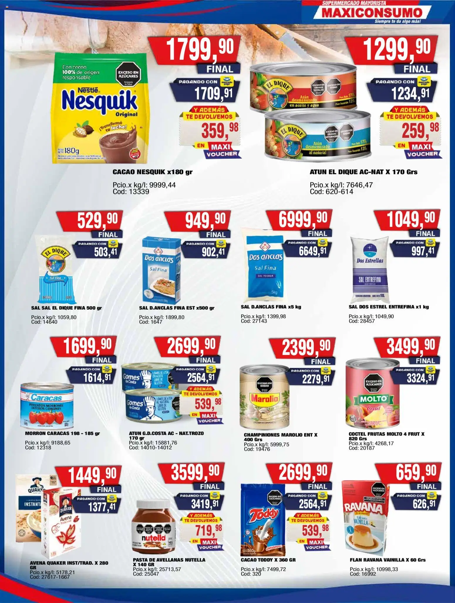 Vista previa del folleto de la tienda Maxiconsumo válido desde el 26/10/2026 