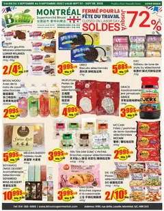 Preview of leaflet Btrust Supermarket weekly flyer - Montreal from shop Btrust Supermarket is valid from Sep 03, 2026