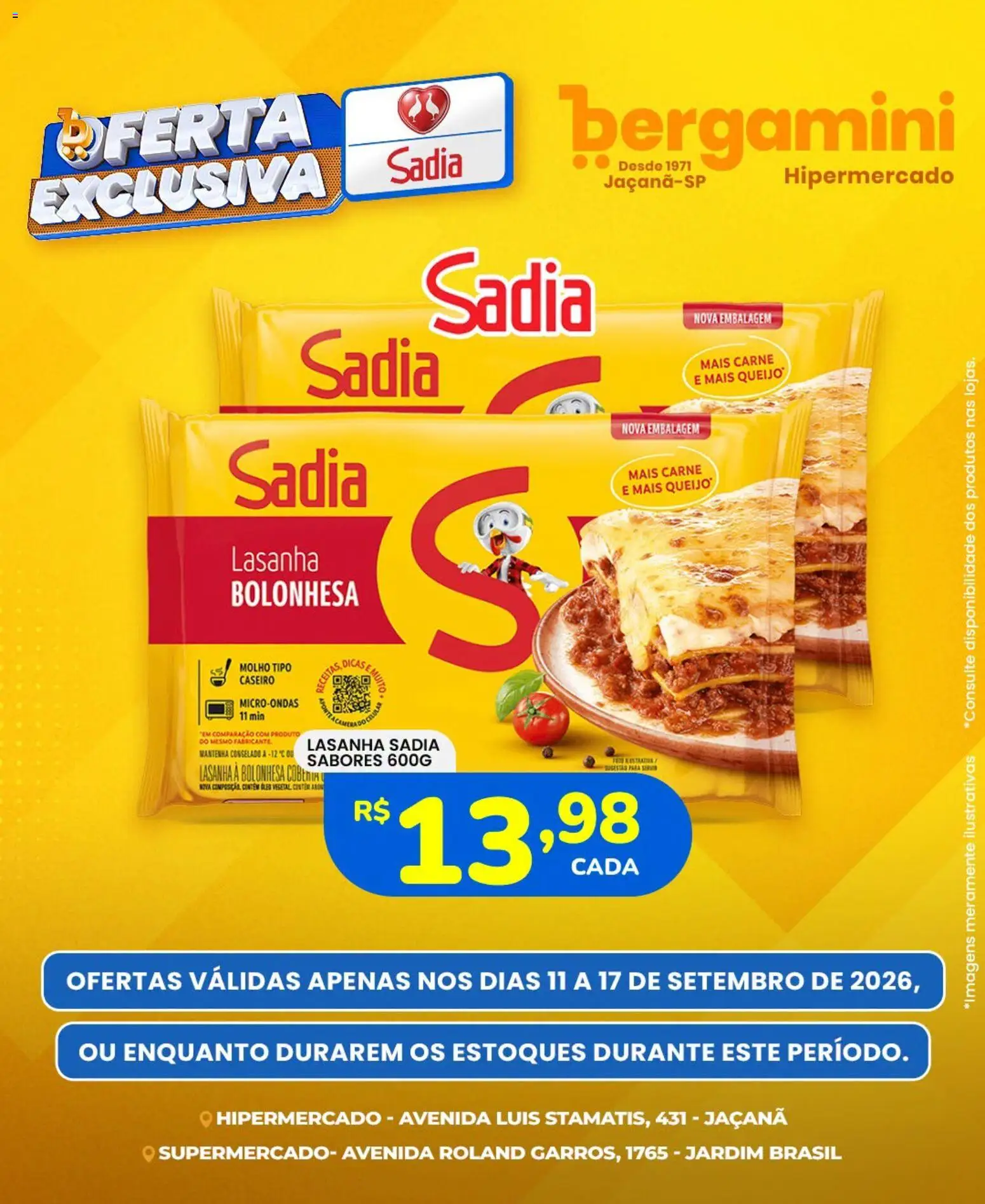 Ofertas Supermercado Bergamini ofertas Sadia e a Perdigão até 17/09/2026. - Página 5