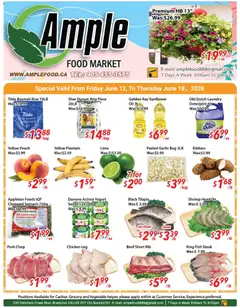 Preview of leaflet Ample Food Market weekly flyer / circulaire from shop Ample Food Market is valid from Jun 12, 2026