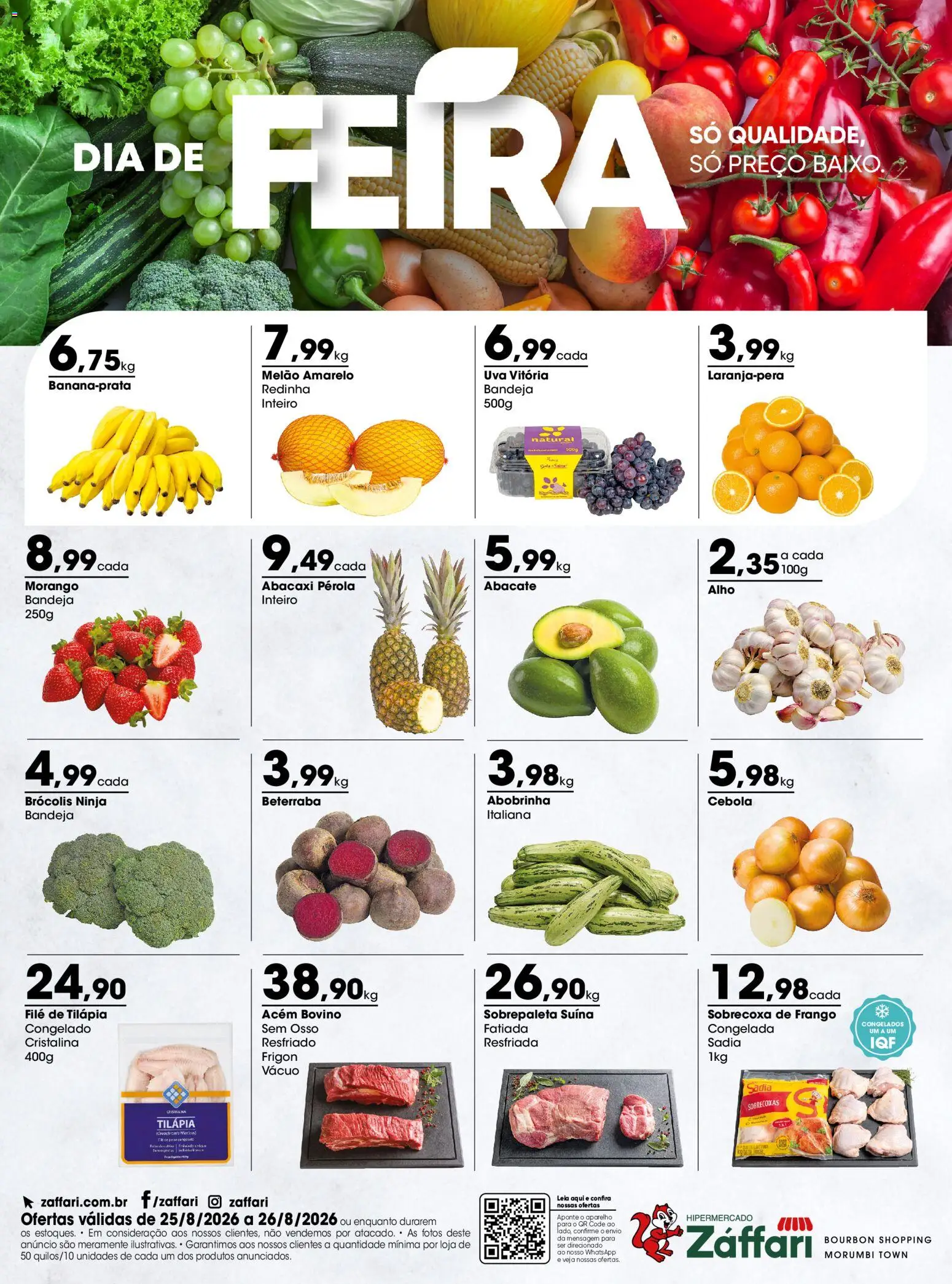 Pré-Visualização do folheto "Zaffari ofertas Dia de Feira - SP" da loja Zaffari válido a partir de 25/08/2026