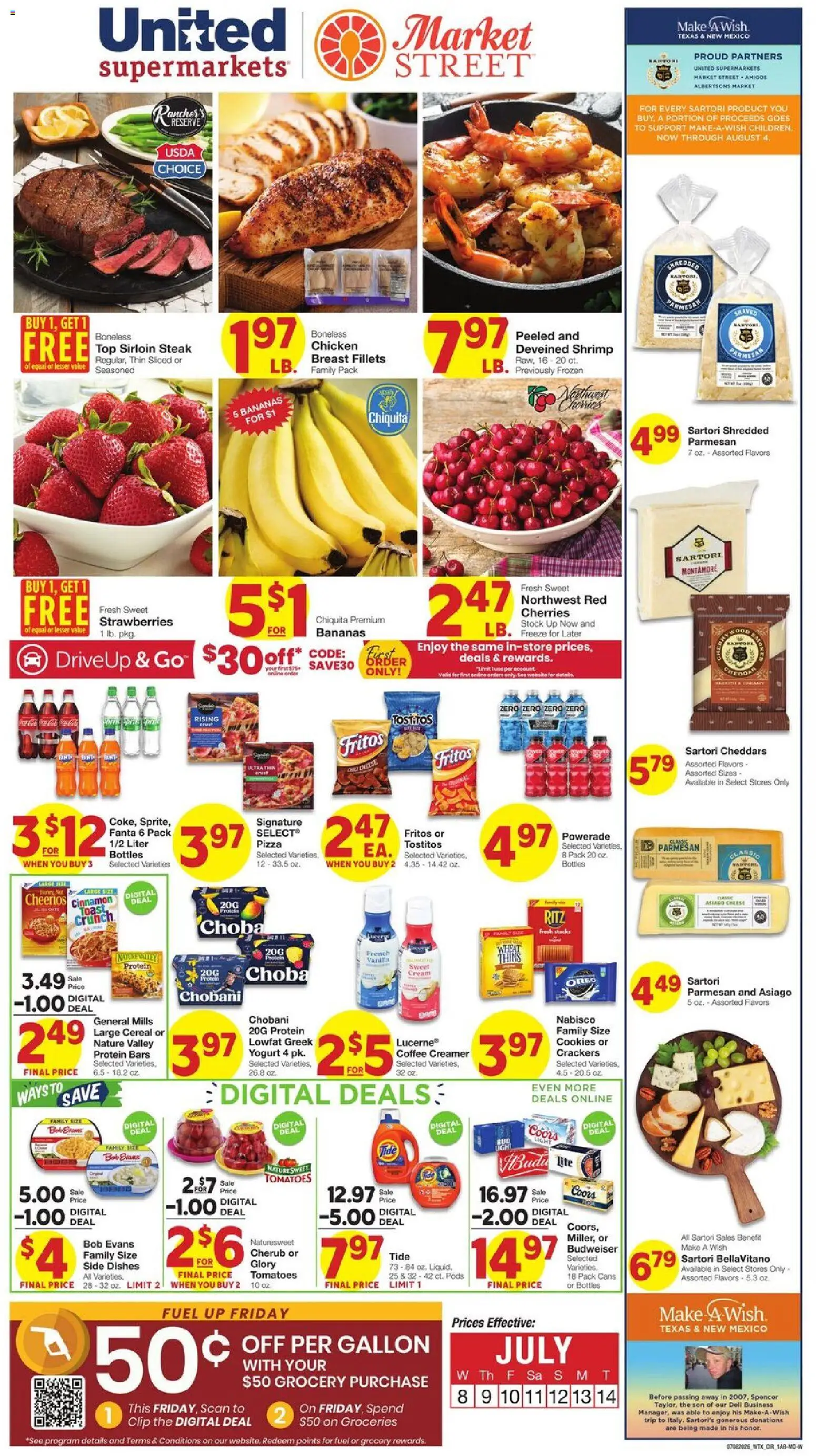 Ad Preview of United Supermarkets United Supermarkets Weekly Ad from 07/08/2026