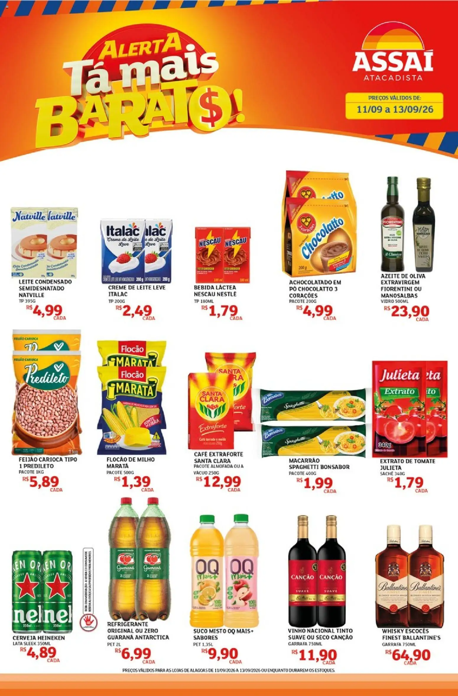 Pré-Visualização do folheto "Assaí Atacadista ofertas - AL" da loja Assaí Atacadista válido a partir de 11/09/2026