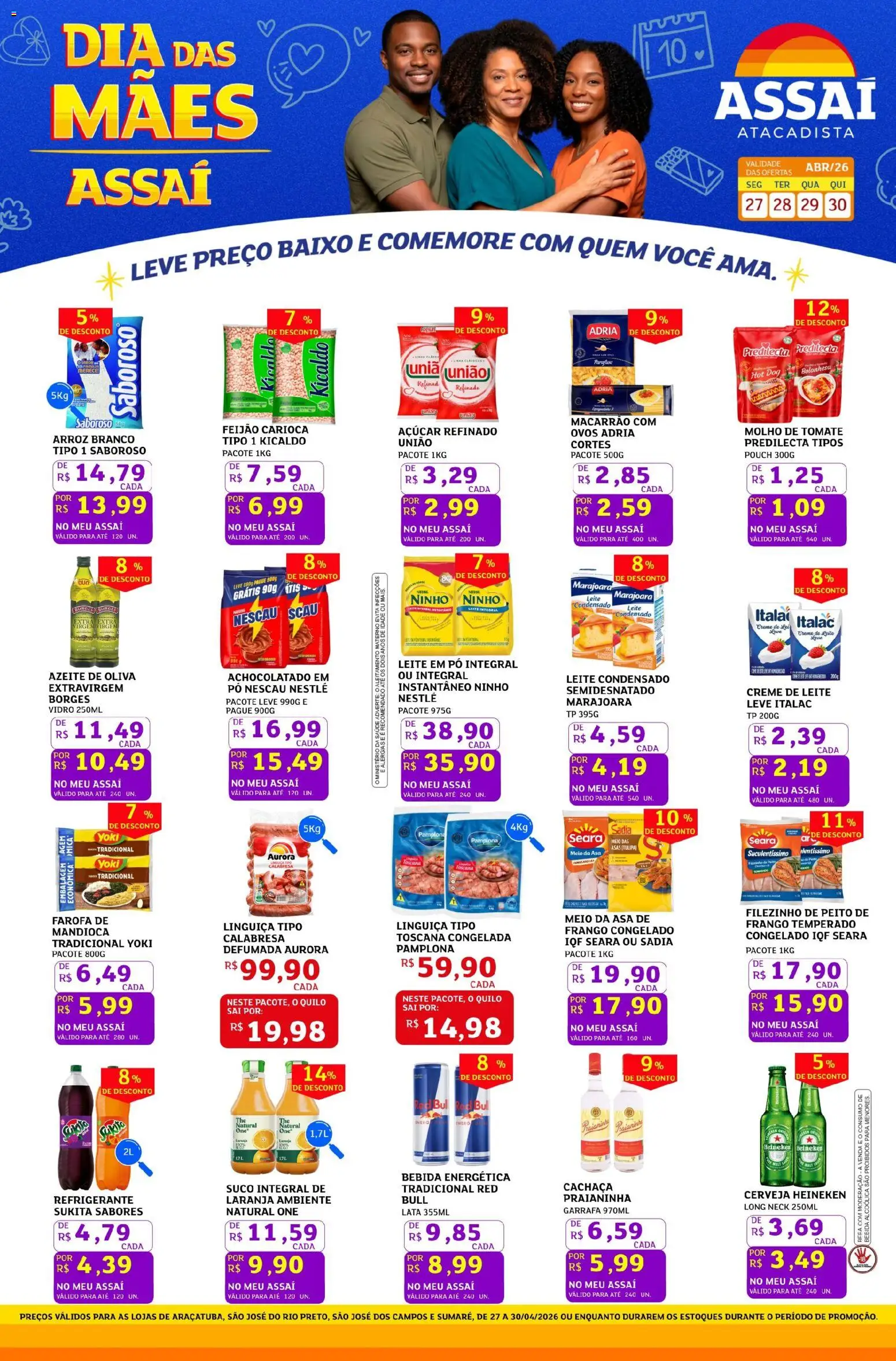 Pré-Visualização do folheto "Assaí Atacadista ofertas - SP" da loja Assaí Atacadista válido a partir de 27/04/2026