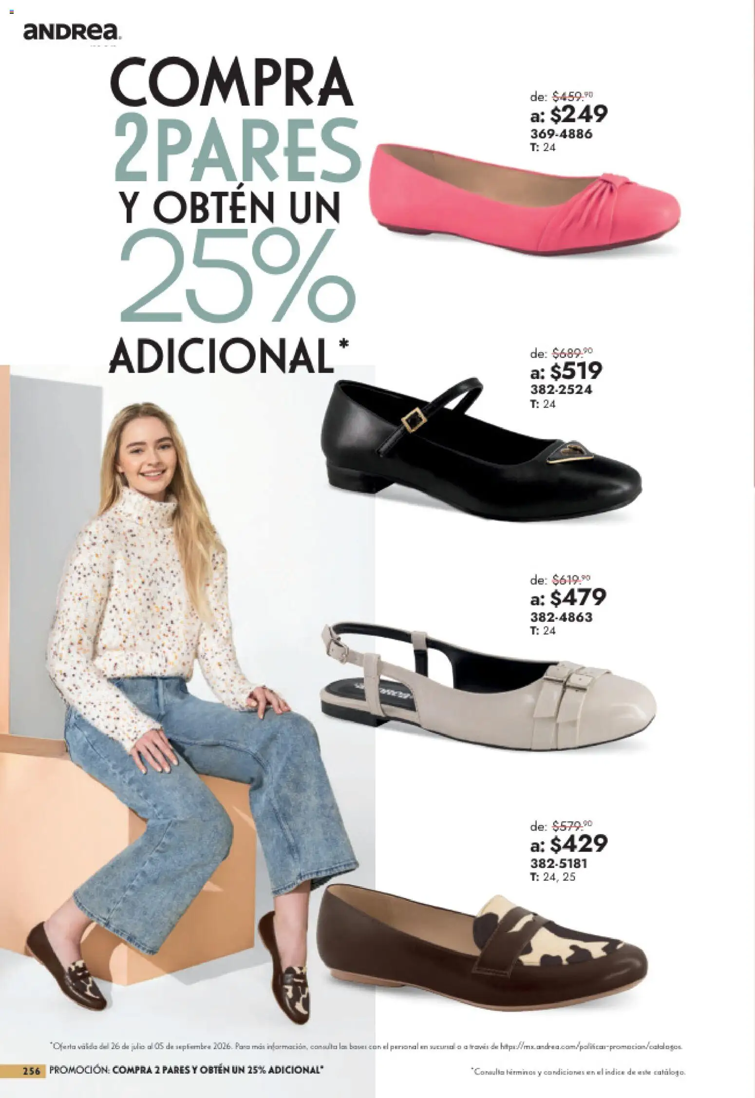 Vista previa las ofertas de la tienda Andrea - Andrea catálogo Outlet desde el 26/07/2026 
