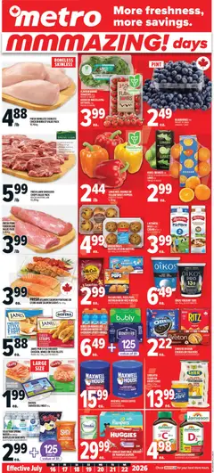 Preview of leaflet Metro weekly flyer - Québec from shop Metro is valid from Jul 16, 2026
