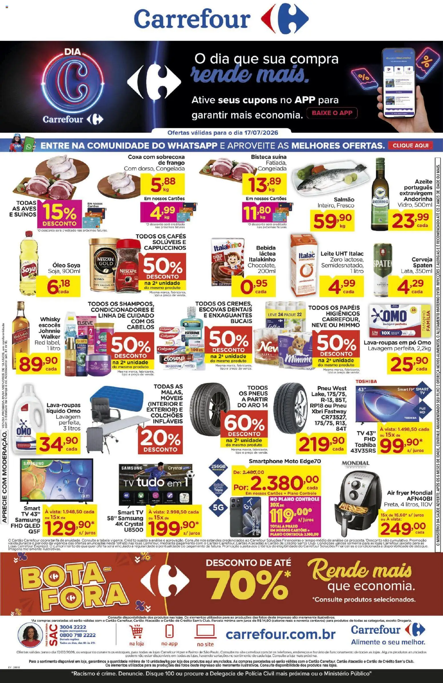 Pré-Visualização do folheto "Carrefour ofertas Dia C" da loja Carrefour válido a partir de 17/07/2026