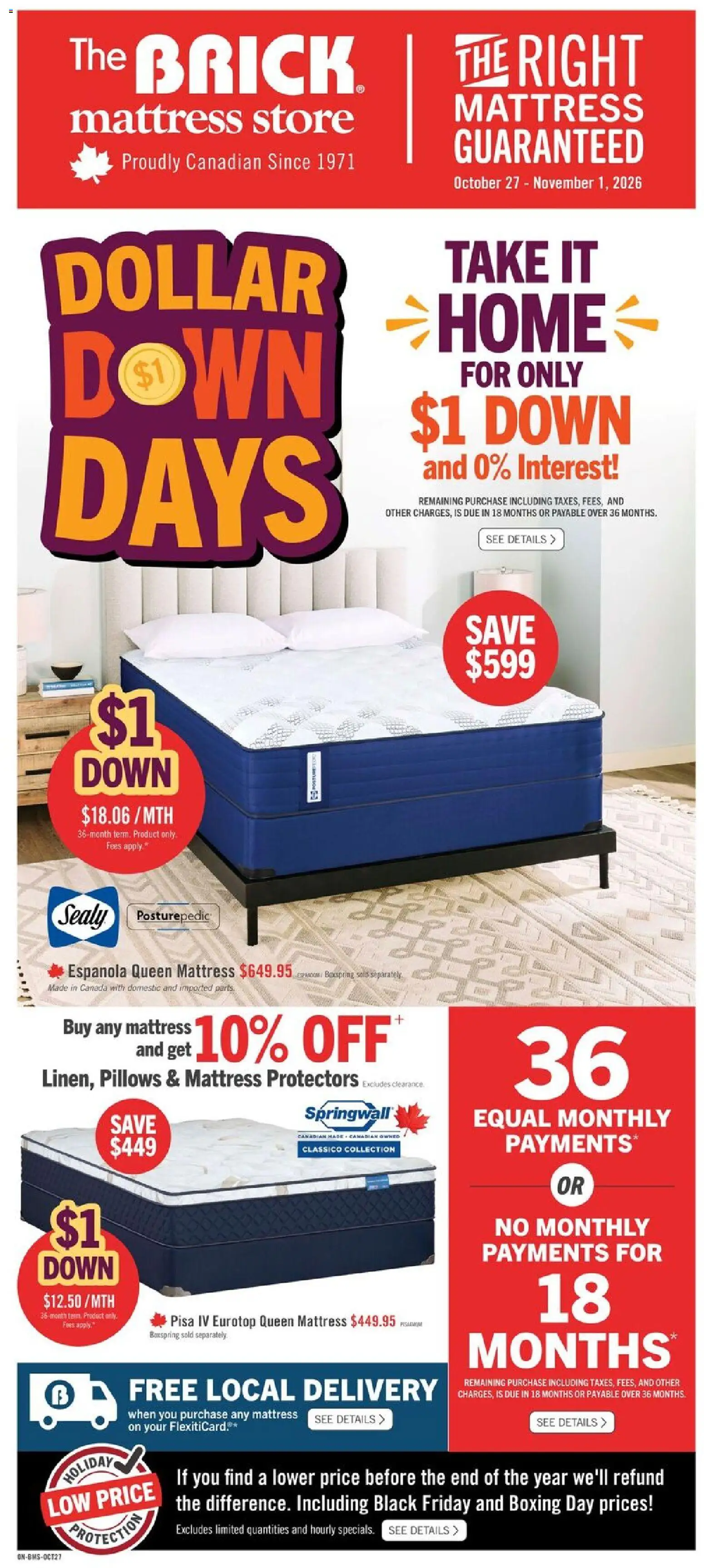 Preview of leaflet The Brick - Brick Mattress Store from shop The Brick is valid from Oct 27, 2026