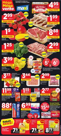 Preview of leaflet Maxi weekly flyer / circulaire from shop Maxi is valid from Oct 15, 2026