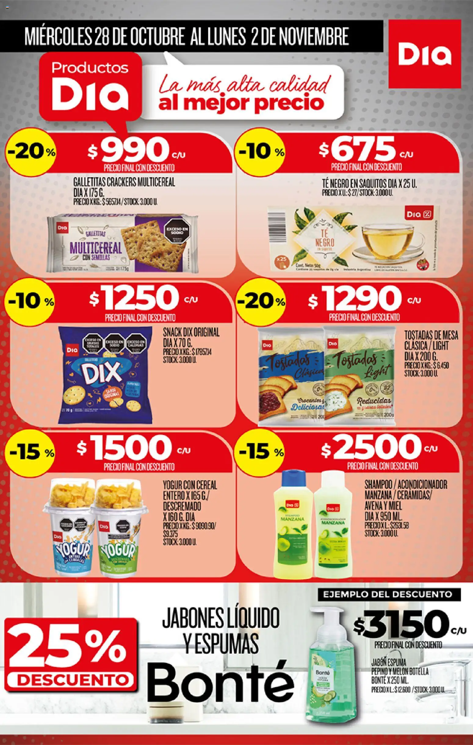 Vista previa del folleto de la tienda Dia válido desde el 28/10/2026 