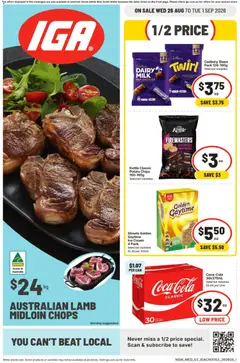 Preview of catalogue IGA catalogue Ainslie from shop IGA valid 26/08/2026