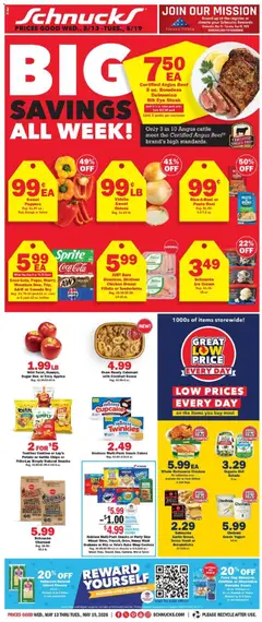 Ad Preview of Schnucks Schnucks Weekly Print Ad - IN from 05/13/2026