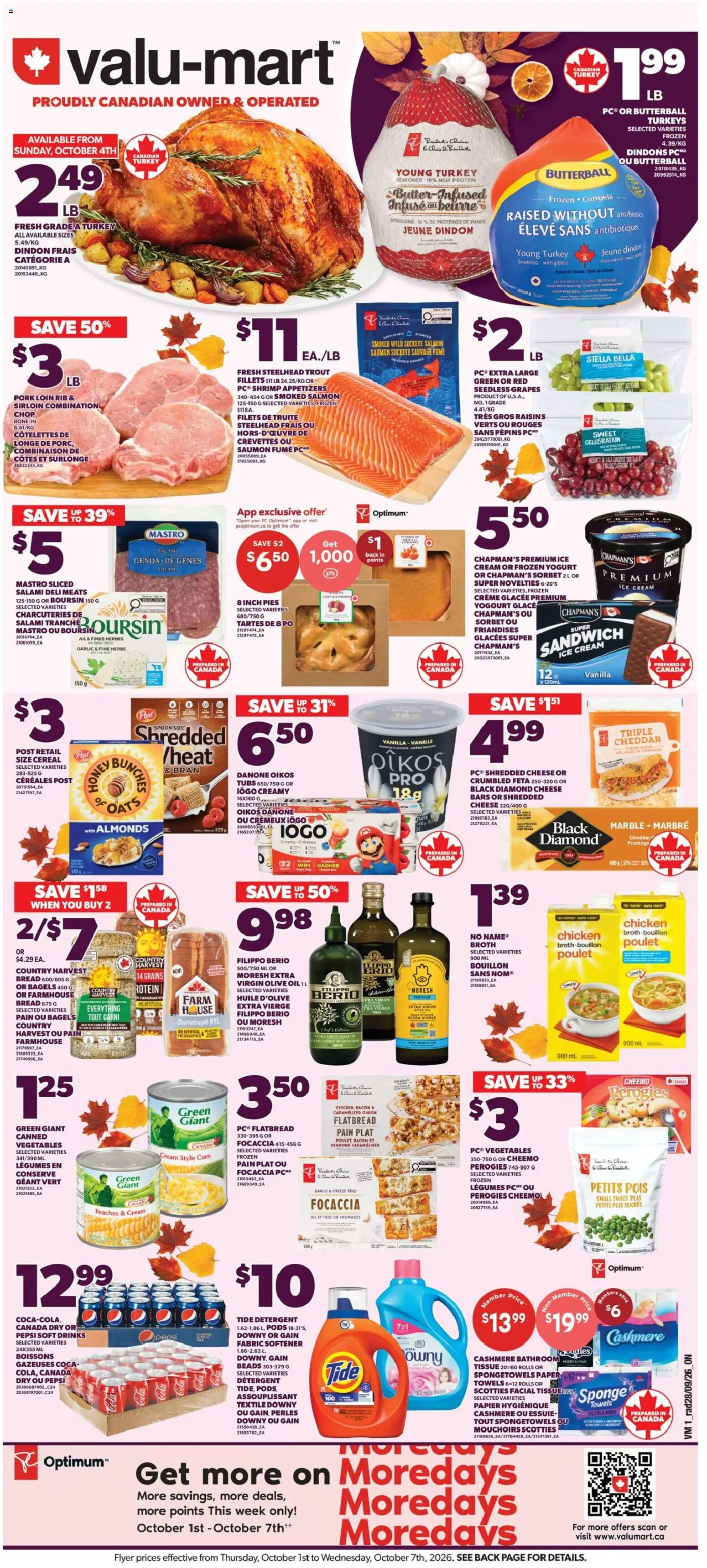 Preview of leaflet Valu Mart weekly flyer from shop Valu Mart is valid from Oct 01, 2026