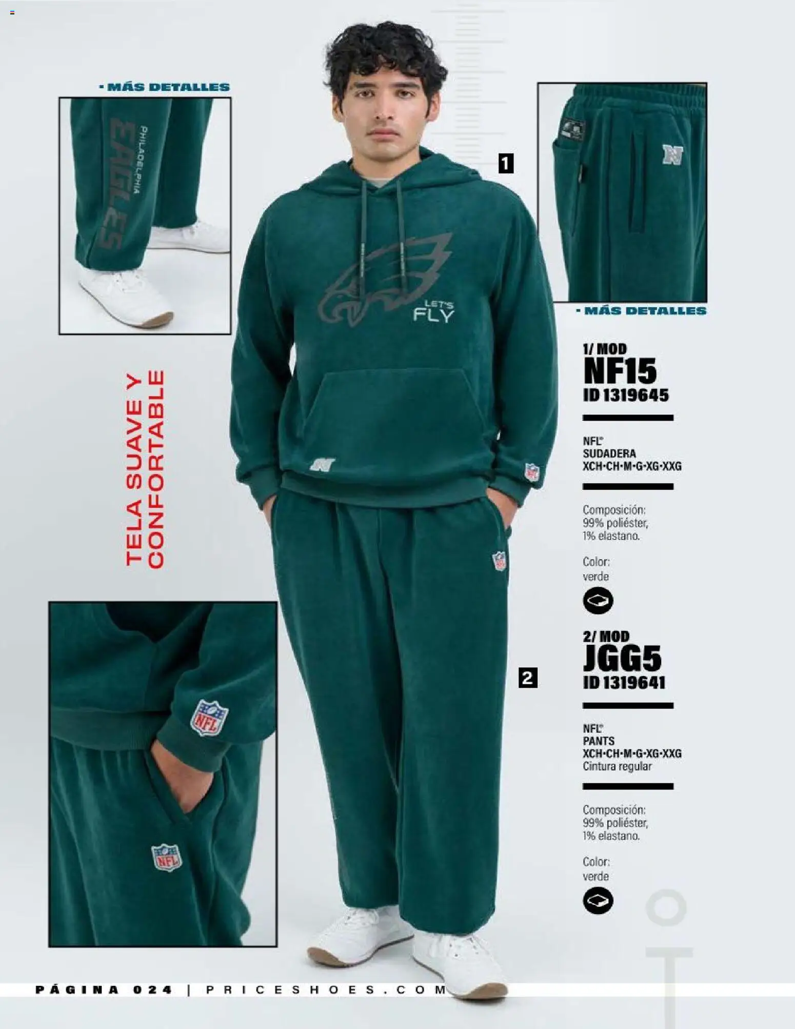 Vista previa las ofertas de la tienda Price Shoes - Price Shoes catálogo NFL desde el 01/09/2026 - Sudadera, Pants