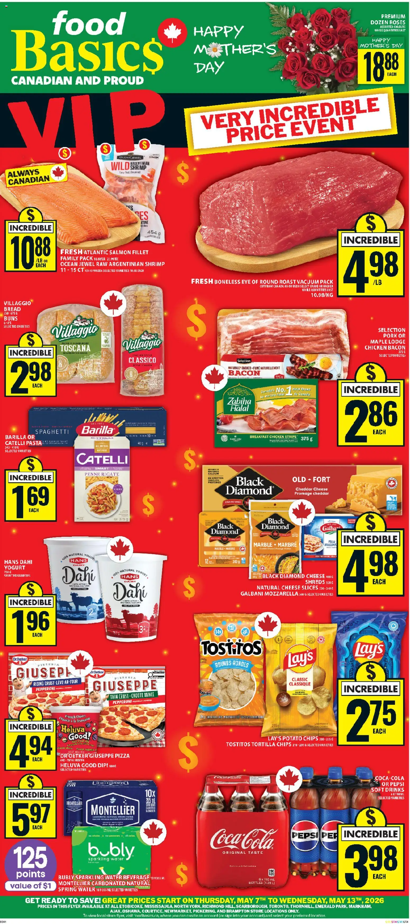 Preview of leaflet Food Basics weekly flyer - Ajax from shop Food Basics is valid from May 07, 2026
