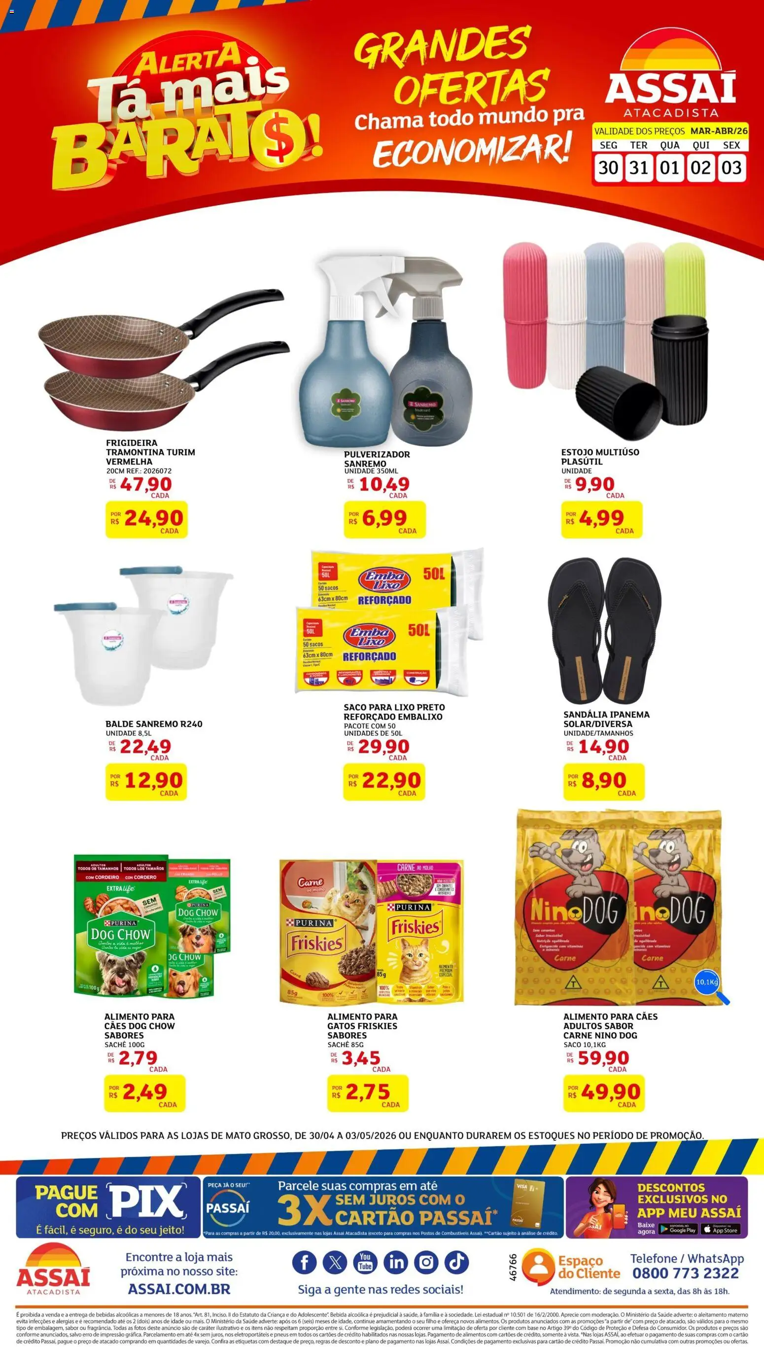 Pré-Visualização do folheto "Assaí Atacadista ofertas - MT" da loja Assaí Atacadista válido a partir de 30/04/2026