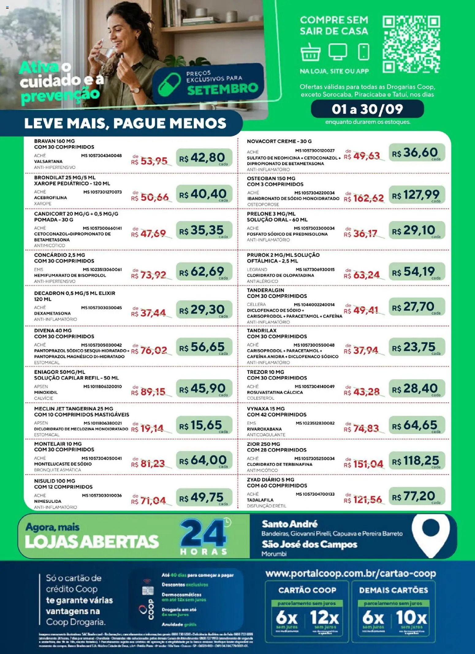 Pré-Visualização do folheto "Coop ofertas Medicamentos Com Receita" da loja Coop válido a partir de 01/09/2026 - Xarope, Creme, Pomada